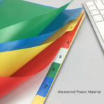 Colorful Plastic A File Separators with Index Tabs ()