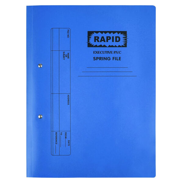 Weibo A4 File Folder with 60 Clear Pockets blue