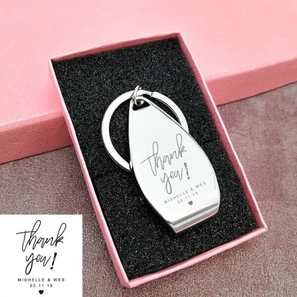 Engraved Keyring Bottle Opener Keychain (1)