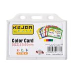 Kejea Coloured ID Case 8.5cmx5.5cm Clear