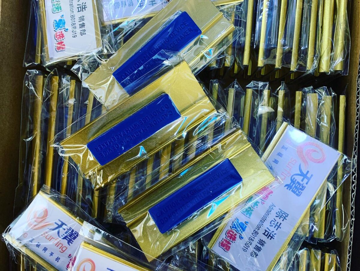 Metal Name Badge Holders with Pin Backing (3)