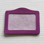 PU Leather Badge Holder with Clear ID Window (1)