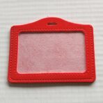 PU Leather Badge Holder with Clear ID Window (2)