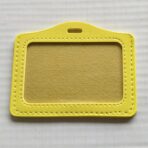 PU Leather Badge Holder with Clear ID Window (4)