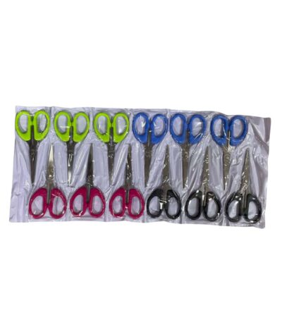 12 Roll Pack of Durable Stainless Steel Scissors