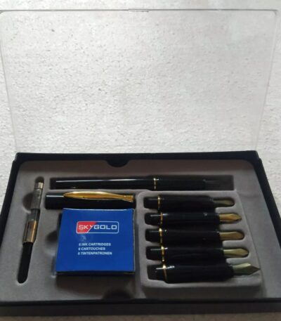 Gold Calligraphy Pen Set (1)