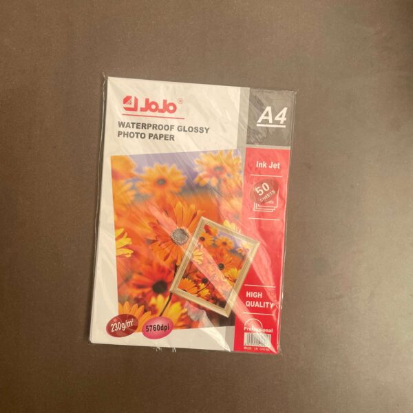 Waterproof glossy photo paper